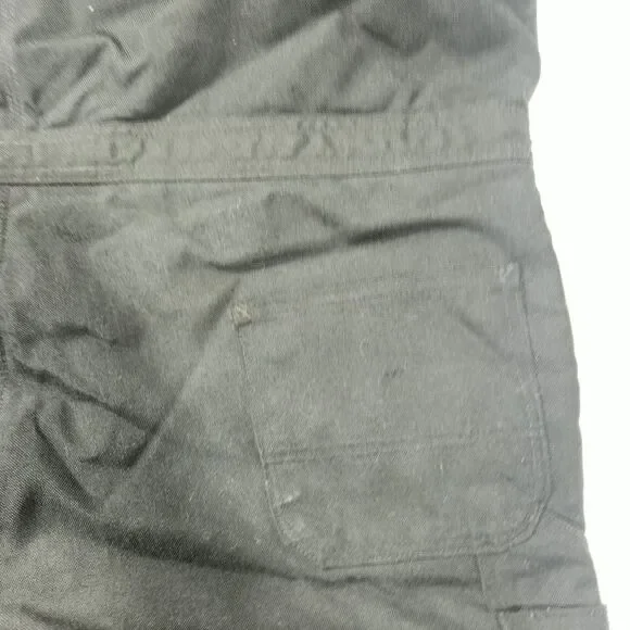 Carhartt Dungarees Adult 46x32 Black Overalls Quilted Duck Bib Double Knee Mens - Picture 12 of 15